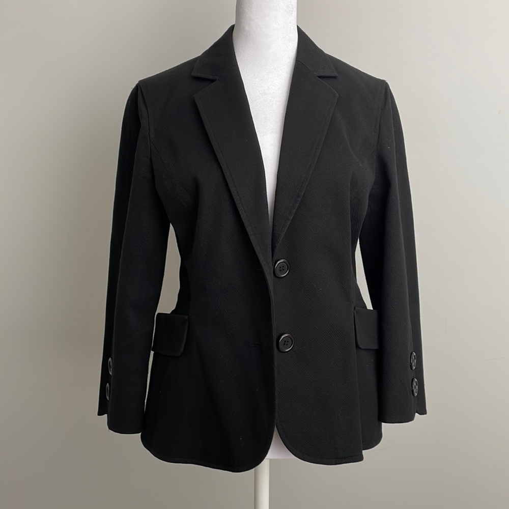 Nine West Black Jacket/Blazer - 3/4 sleeve, size 4